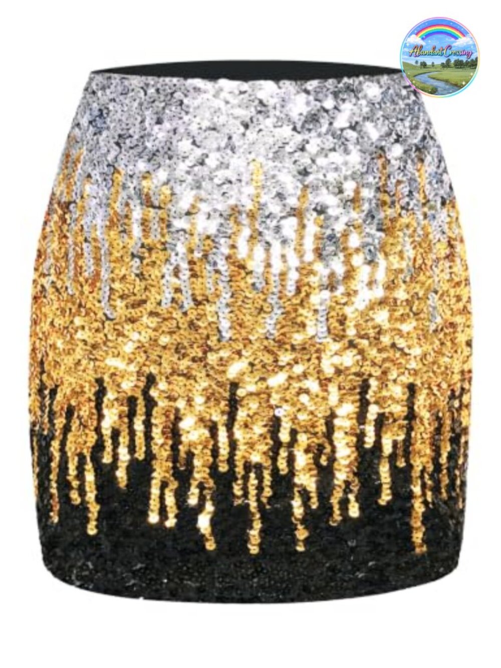 Sequin Bodycon Mini Skirt Stretchy Party Club Night Out